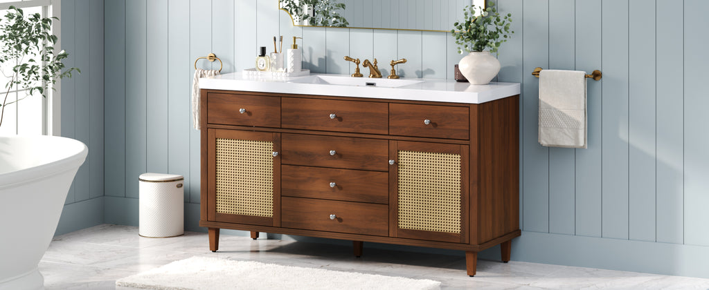 60" Bathroom Vanity with SMC Sink