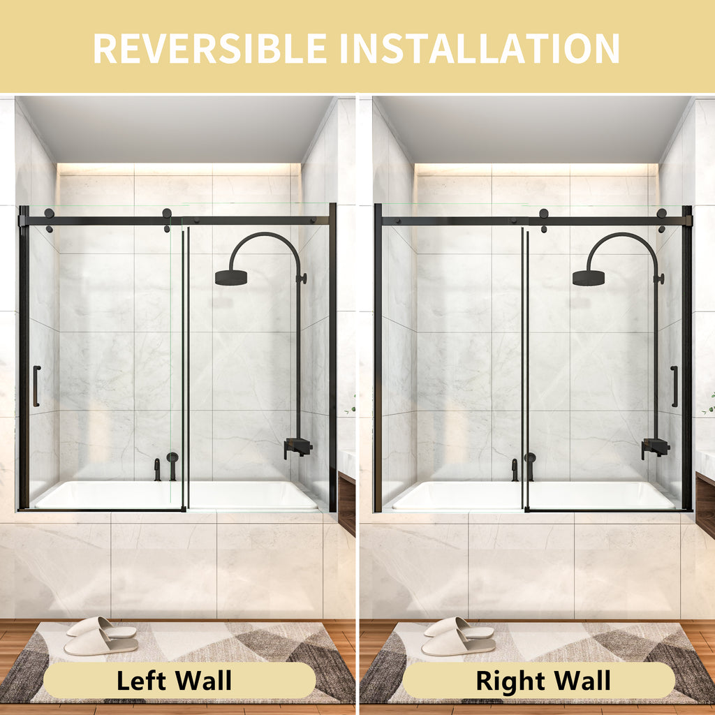 Mod Semi-Frameless Sliding Bathtub Door