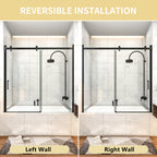 Mod Semi-Frameless Sliding Bathtub Door