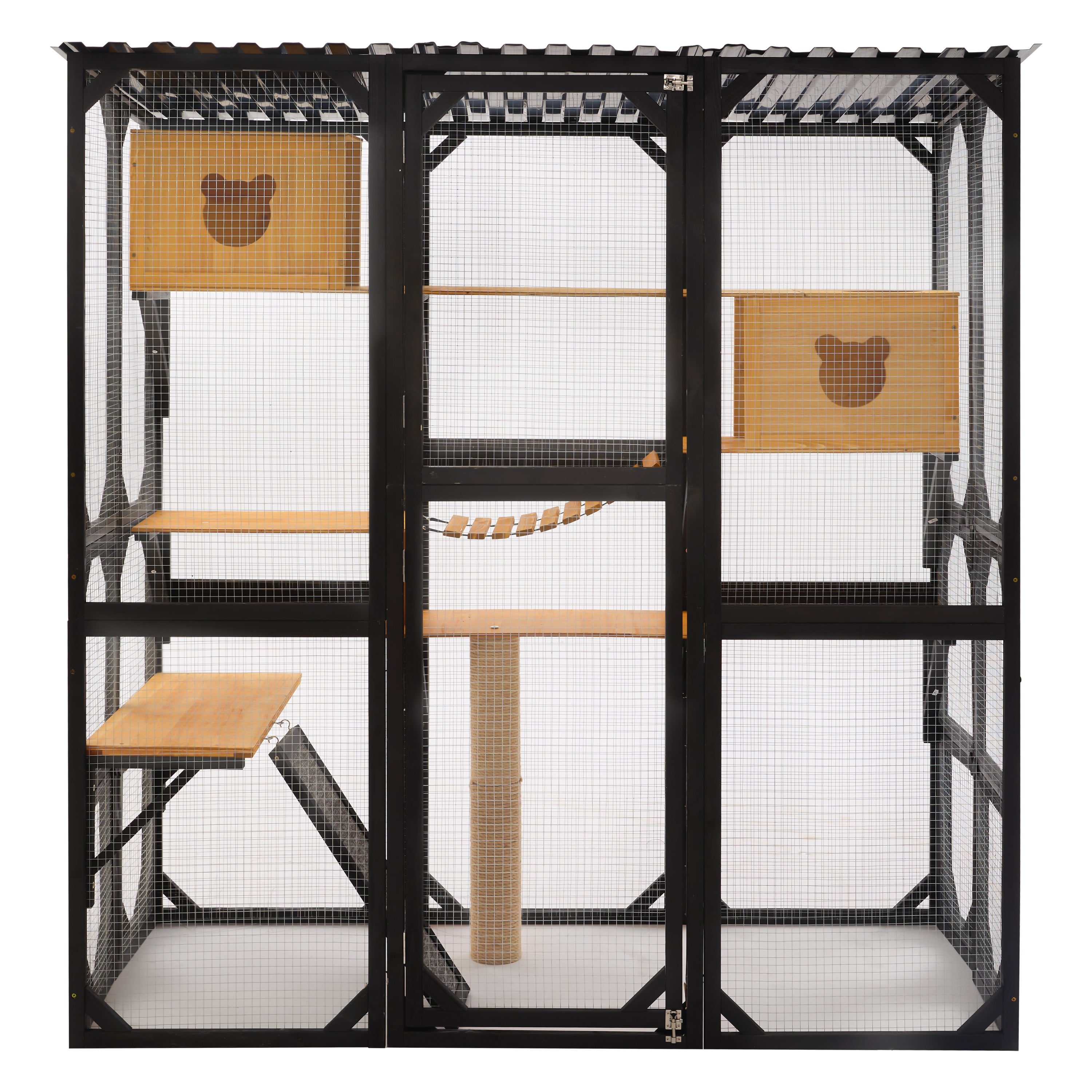Outdoor Cat Enclosure Fir Wood Catio
