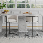 Cosmopolitan Metal Upholstered Barstool