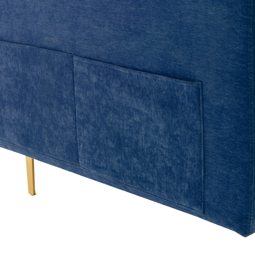 110" L-Shape Convertible Sectional Sofa Couch with Movable Ottoman