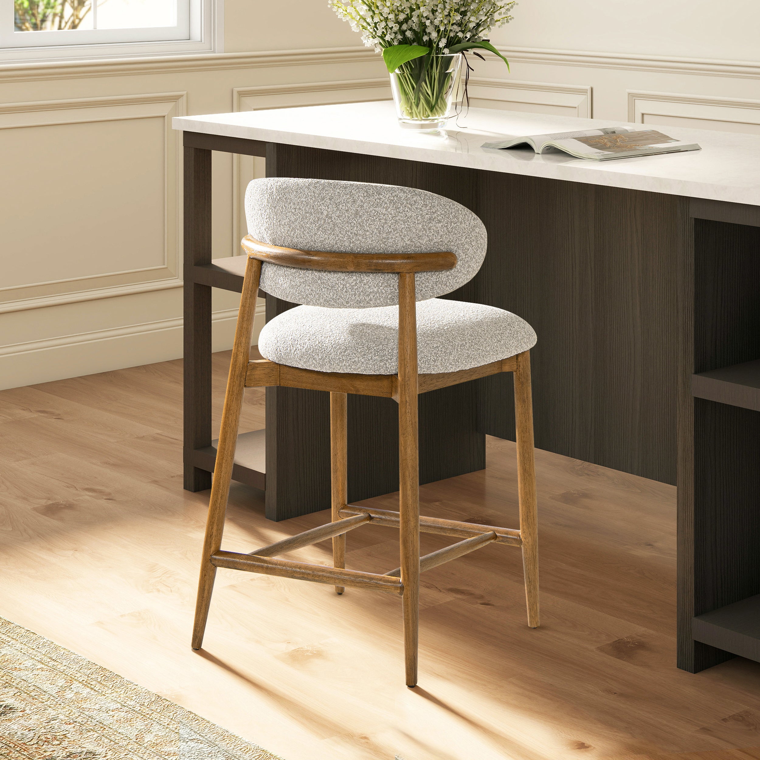 Locke 26.5" Modern Upholstered Counter Stool