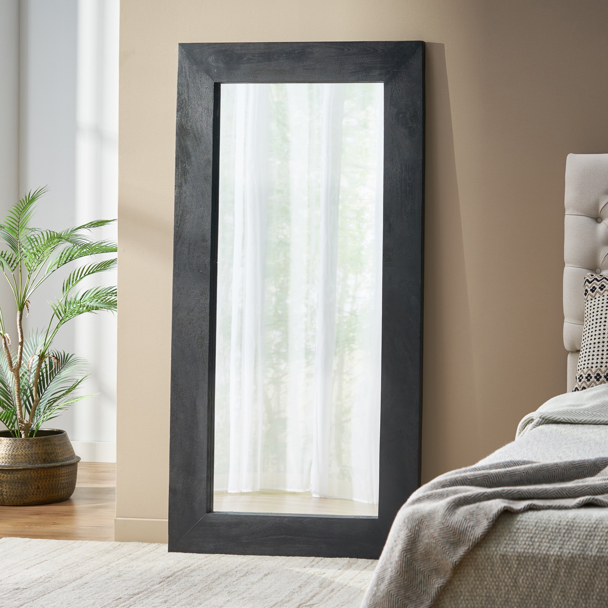 Wood Mirror - Ramsay Rustic Handcrafted Full Length Mirror