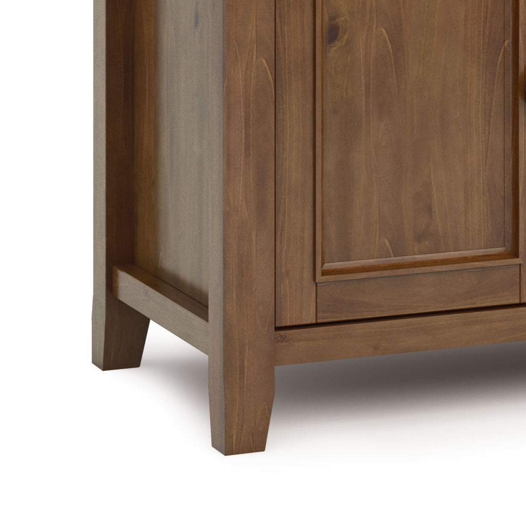 Amherst 54 Inch Wide Solid Wood TV Stand in Medium Saddle