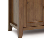 Amherst 54 Inch Wide Solid Wood TV Stand in Medium Saddle