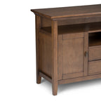 Redmond 54 Inch Wide Solid Wood Tall TV Stand in Tobacco