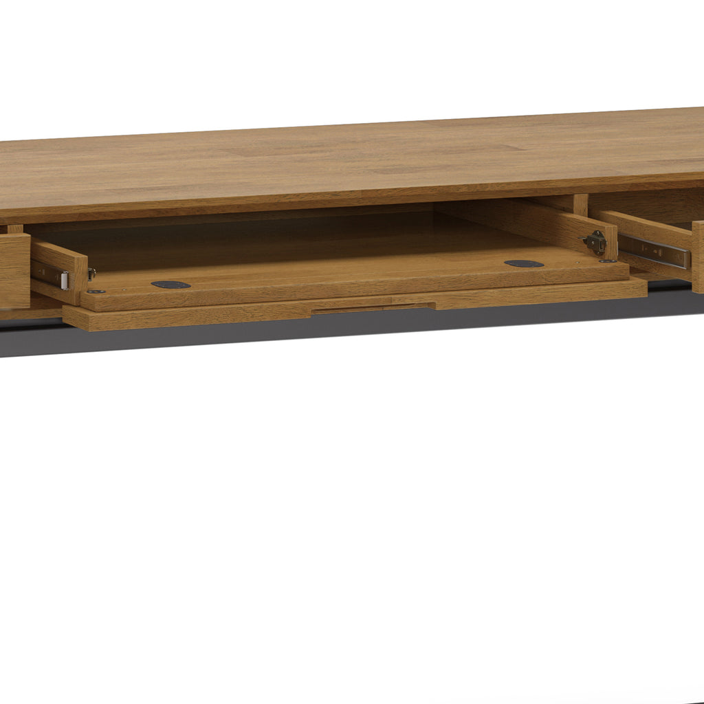 Banting - Mid Century Wide Desk - Medium Saddle