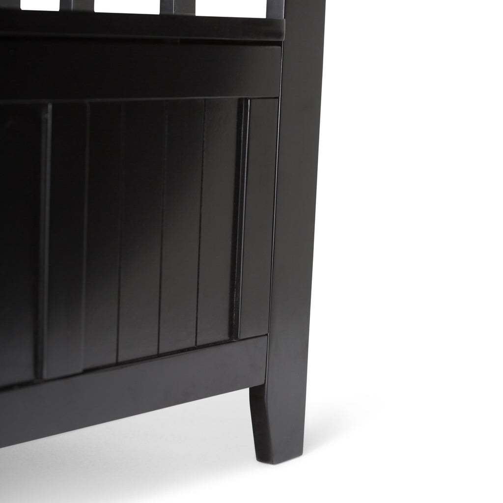 Acadian 48 Inch Wide Solid Wood Entryway Storage Bench