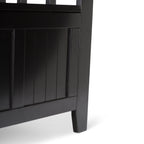Acadian 48 Inch Wide Solid Wood Entryway Storage Bench