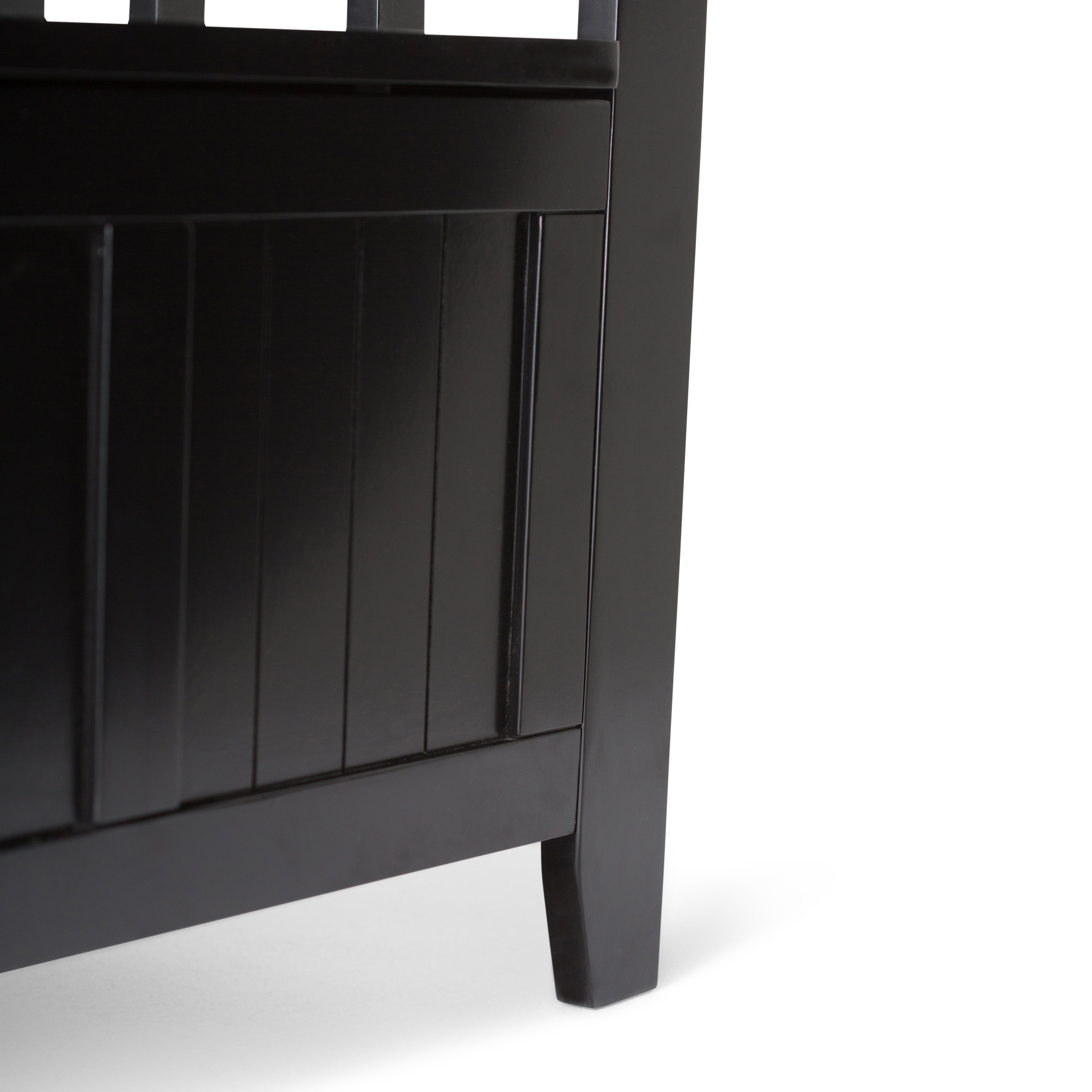 Acadian 48 Inch Wide Solid Wood Entryway Storage Bench