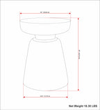 Robbie - Accent Table - Distressed