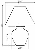 Valderrey Black Table Lamp