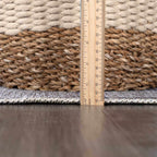 Barny Gray Denim Washable Rug - Clearance