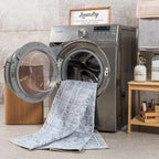 Barny Gray Denim Washable Rug - Clearance