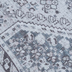 Barny Gray Denim Washable Rug - Clearance