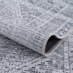 Barny Gray Blue Washable Rug - Clearance