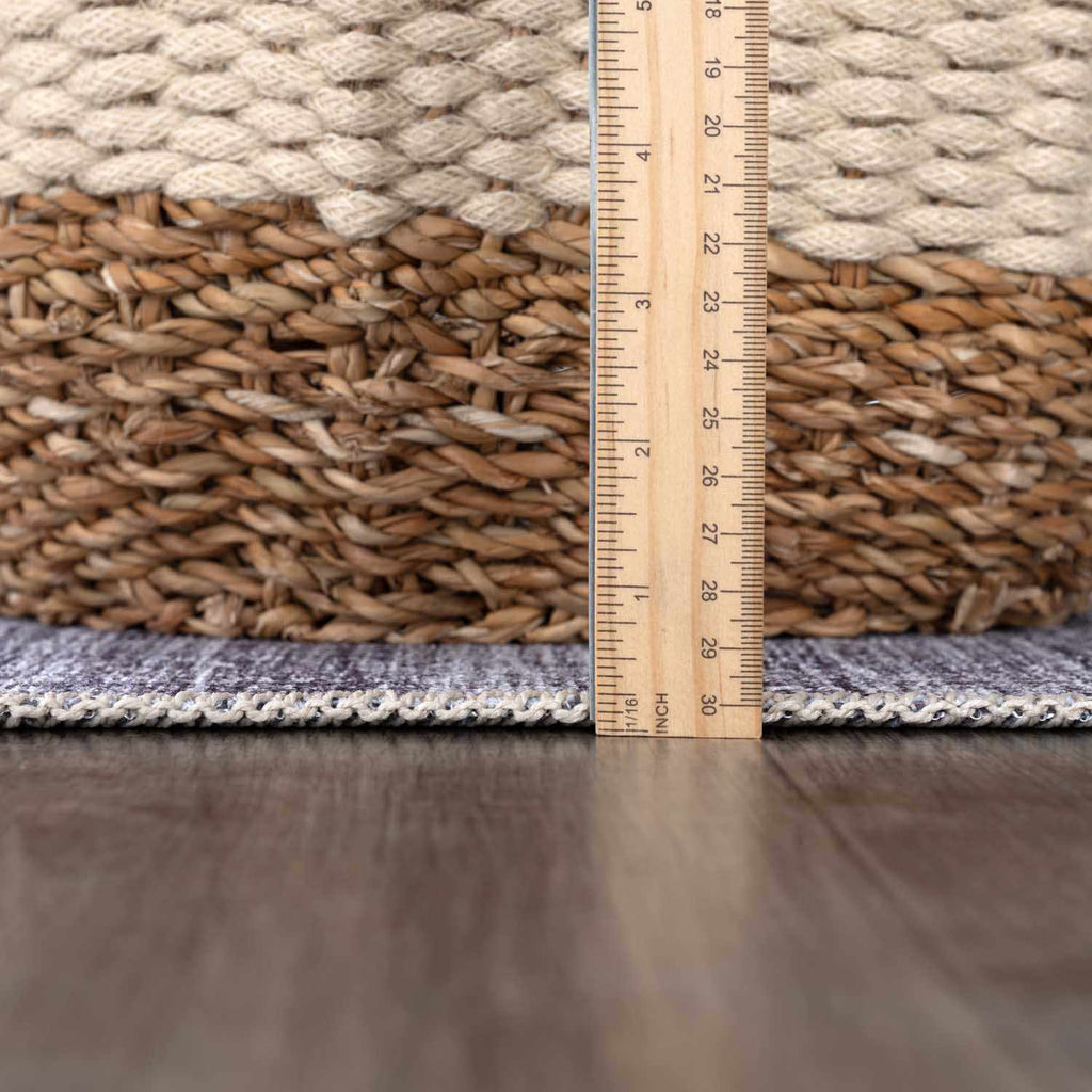 Barny Gray Blue Washable Rug - Clearance