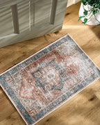 Rosman Distressed Washable Area Rug