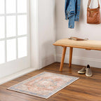 Rosman Distressed Washable Area Rug