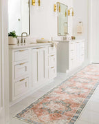 Rosman Distressed Washable Area Rug