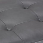 Cosmopolitan Storage Ottoman Bench with Open Bottom - Stone