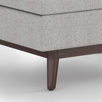 Owen 34 Inch Wide Coffee Table Storage Ottoman in Cloud
