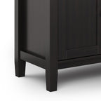 Warm Shaker 72 Inch Wide Solid Wood TV Stand in Hickory