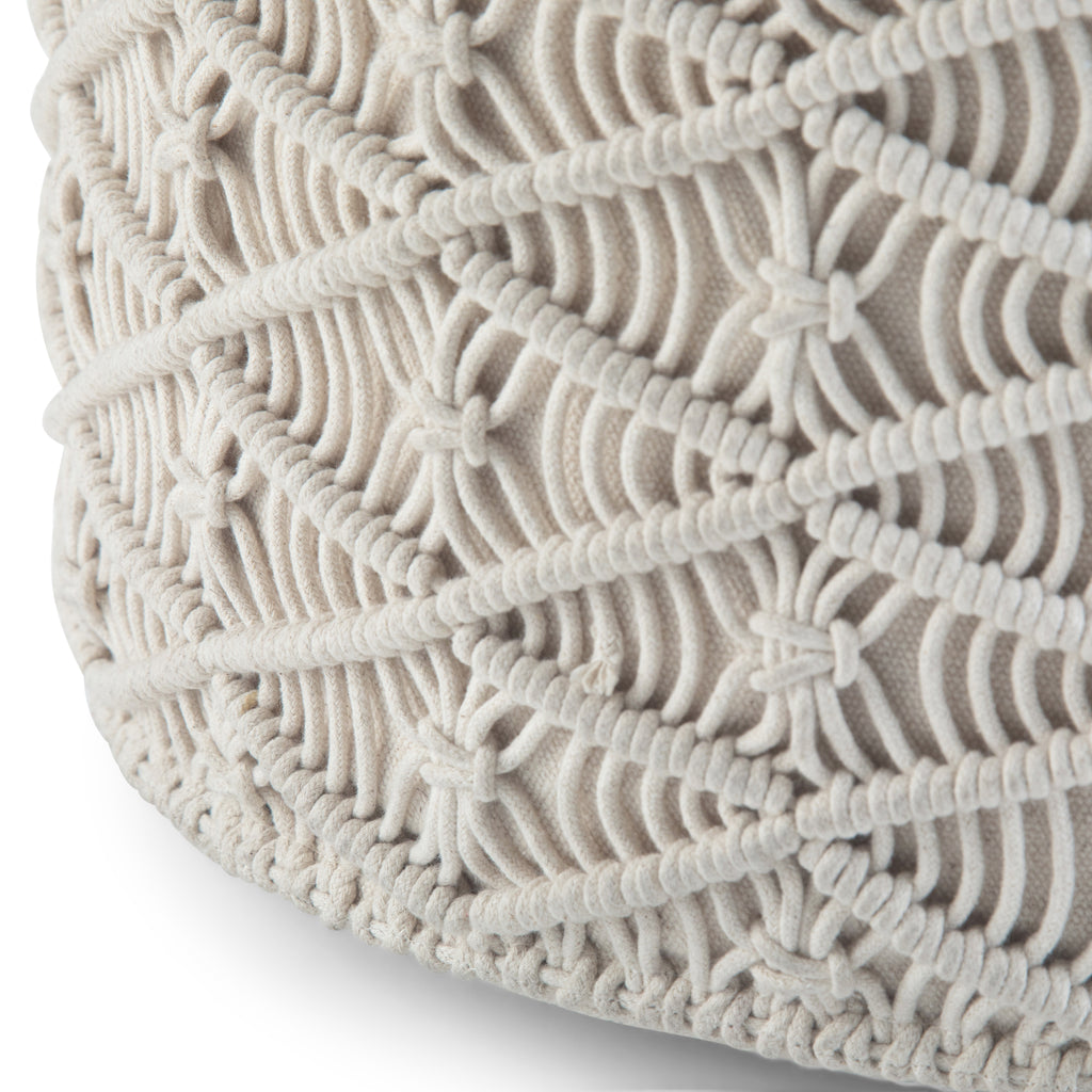 Coates 18 Inch Wide Round Pouf