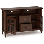 Artisan 48 Inch Wide Solid Wood TV Stand in Russet
