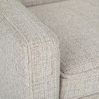Parris 50 Inch Wide Upholstered Bench in Platinum Woven Fabric