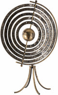 Linntown Antique Gold Circular Metal Sculpture - Clearance