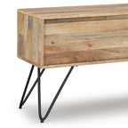 Hunter 68 Inch Wide Solid Mango Wood TV Stand