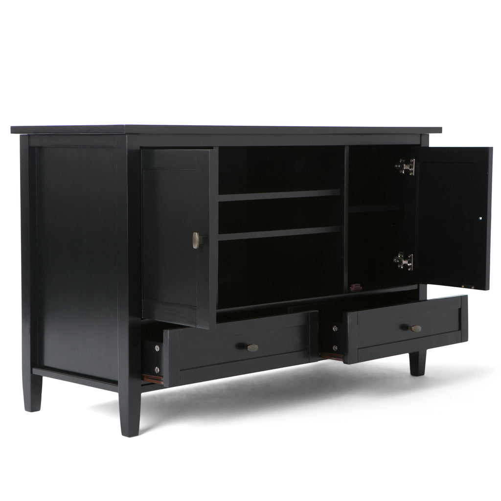 Warm Shaker 47 Inch Wide Solid Wood TV Stand