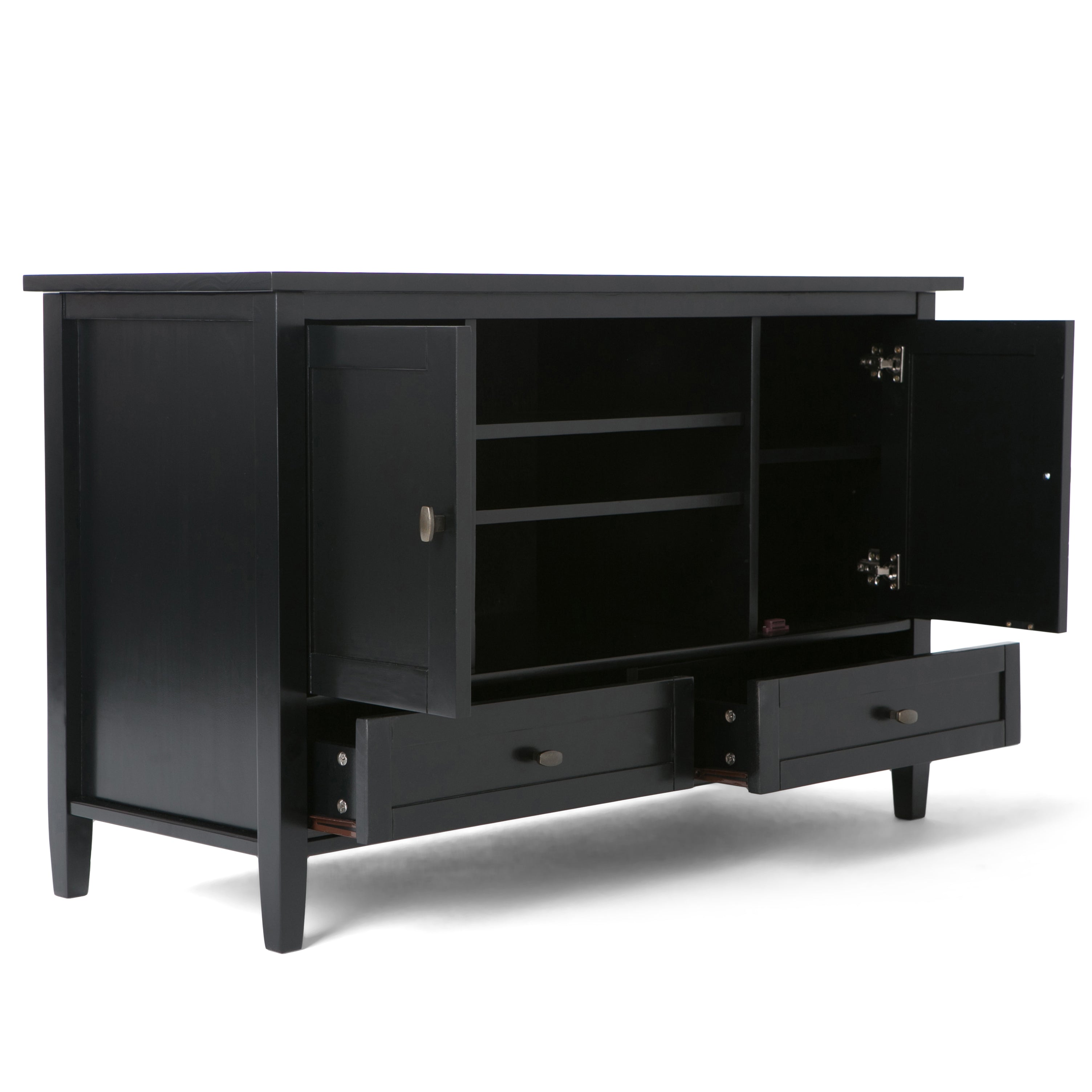 Warm Shaker 47 Inch Wide Solid Wood TV Stand