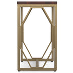 Selma Metal and Wood Accent Table