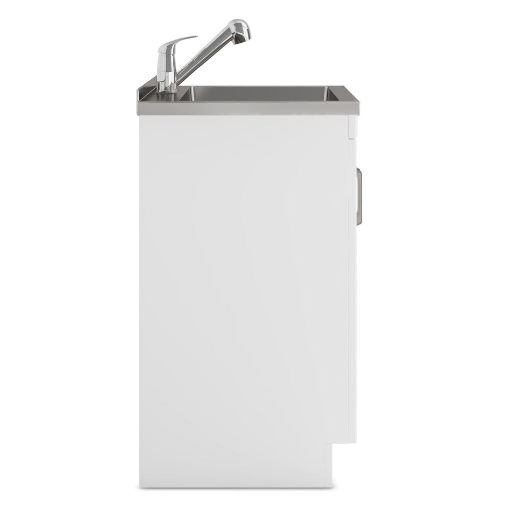 Kyle 24" Laundry Cabinet with Faucet and Stainless Steel Sink