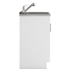 Kyle 24" Laundry Cabinet with Faucet and Stainless Steel Sink