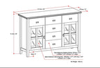 Artisan Solid Wood Sideboard Buffet in Light Golden