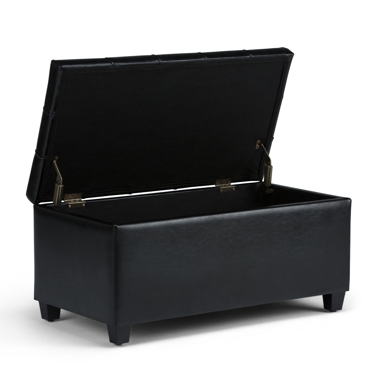 Sienna 33 Inch Wide Storage Ottoman Bench