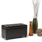 Cosmopolitan 34 Inch Wide Storage Ottoman in Tanners