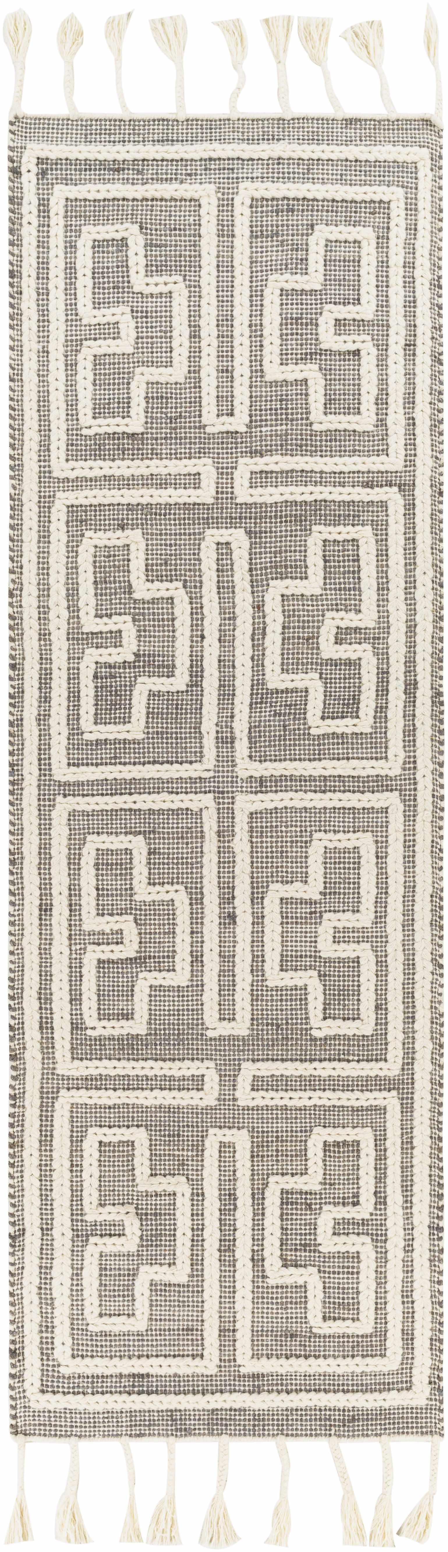 Azra Tasseled Jute&Wool Rug - Clearance