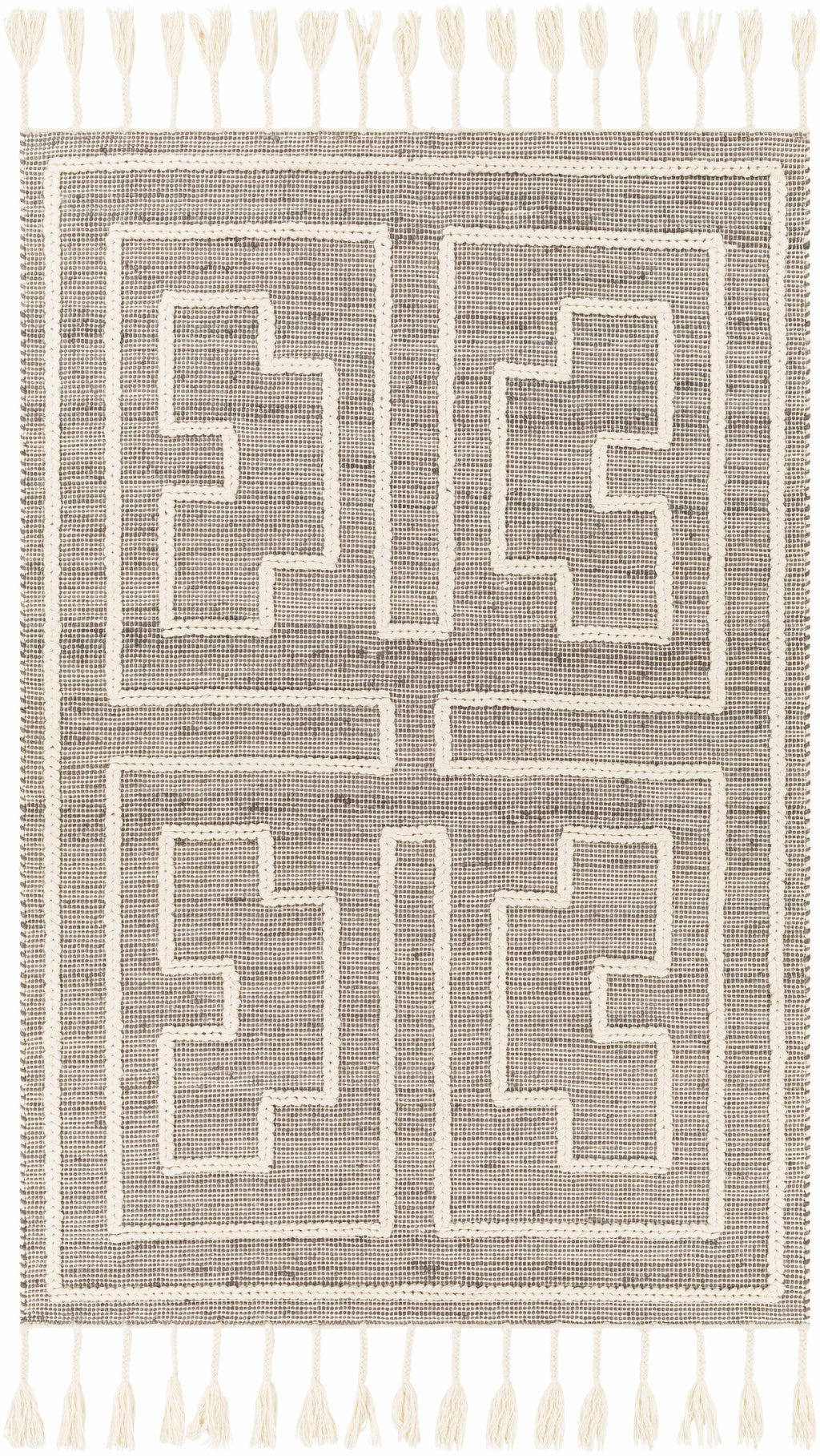 Azra Tasseled Jute&Wool Rug - Clearance