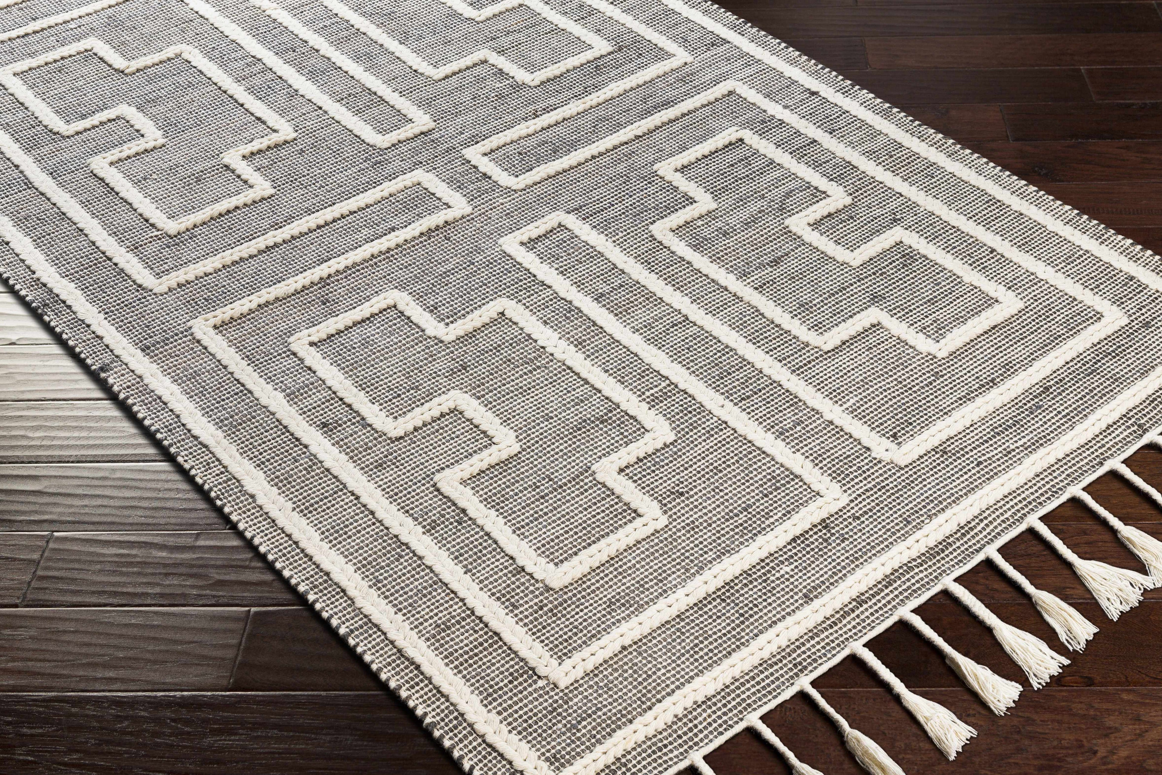 Azra Tasseled Jute&Wool Rug - Clearance