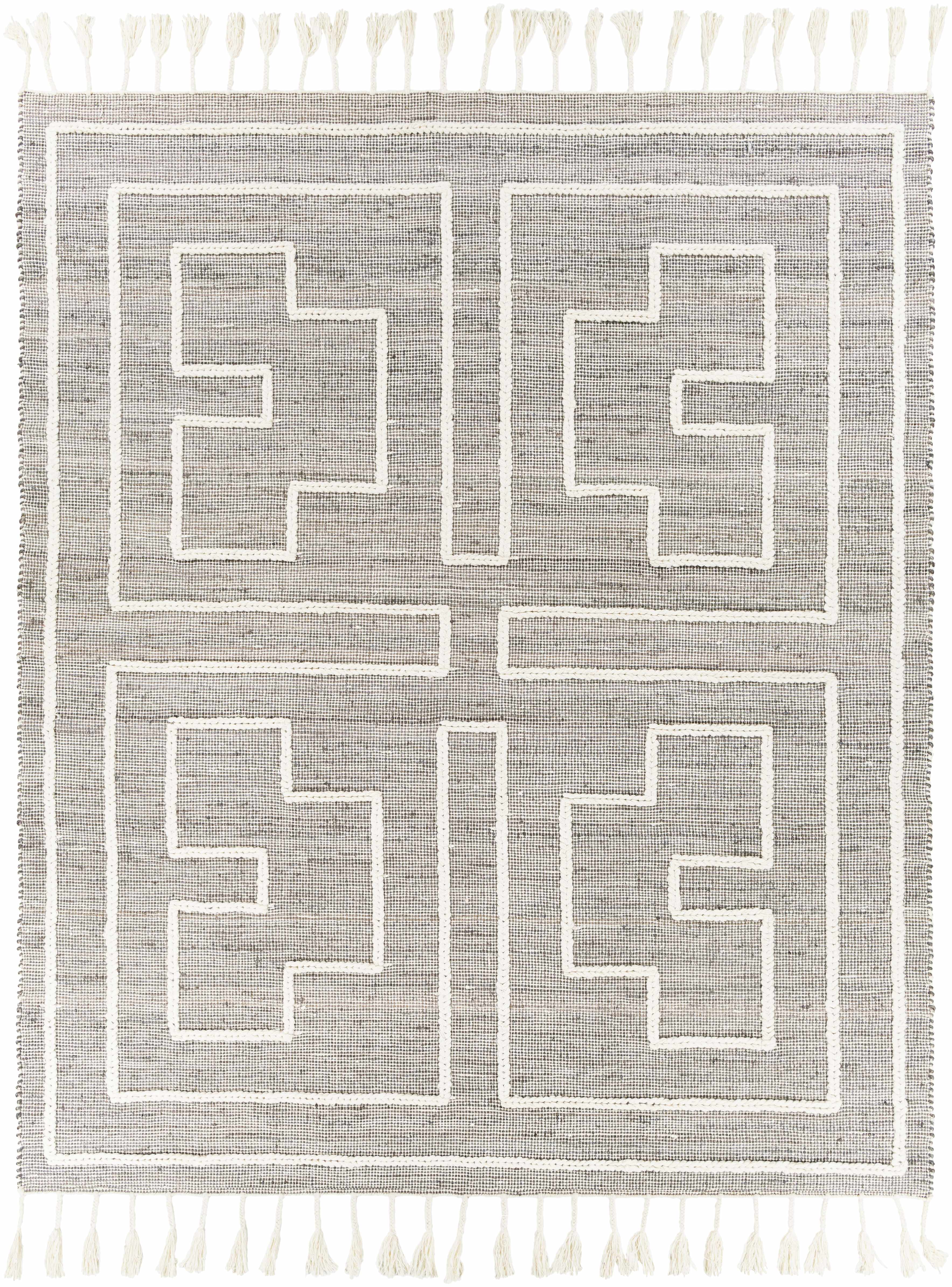 Azra Tasseled Jute&Wool Rug - Clearance