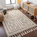 Azra Tasseled Jute&Wool Rug - Clearance