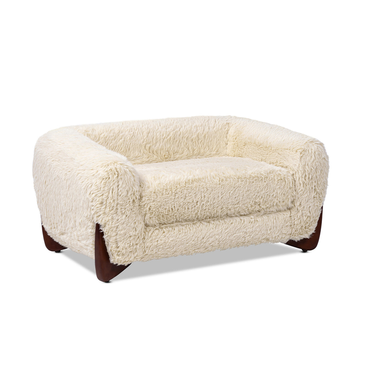 Alpine Sherpa Dog Sofa Bed, 36.5-Inch, Medium, Cream Beige