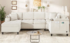 Modern U-Shaped Sectional Sofa