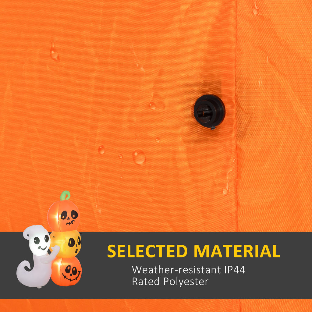 HOMCOM 5ft Inflatable Halloween Ghost and Pumpkin Decoration