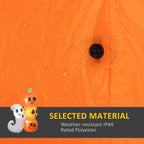 HOMCOM 5ft Inflatable Halloween Ghost and Pumpkin Decoration